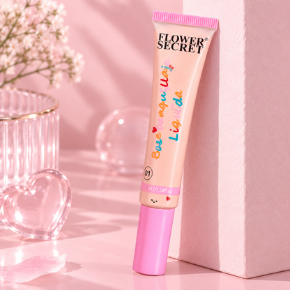 Base Liquida Natural y Luminosa Momo Blush Flower Secret