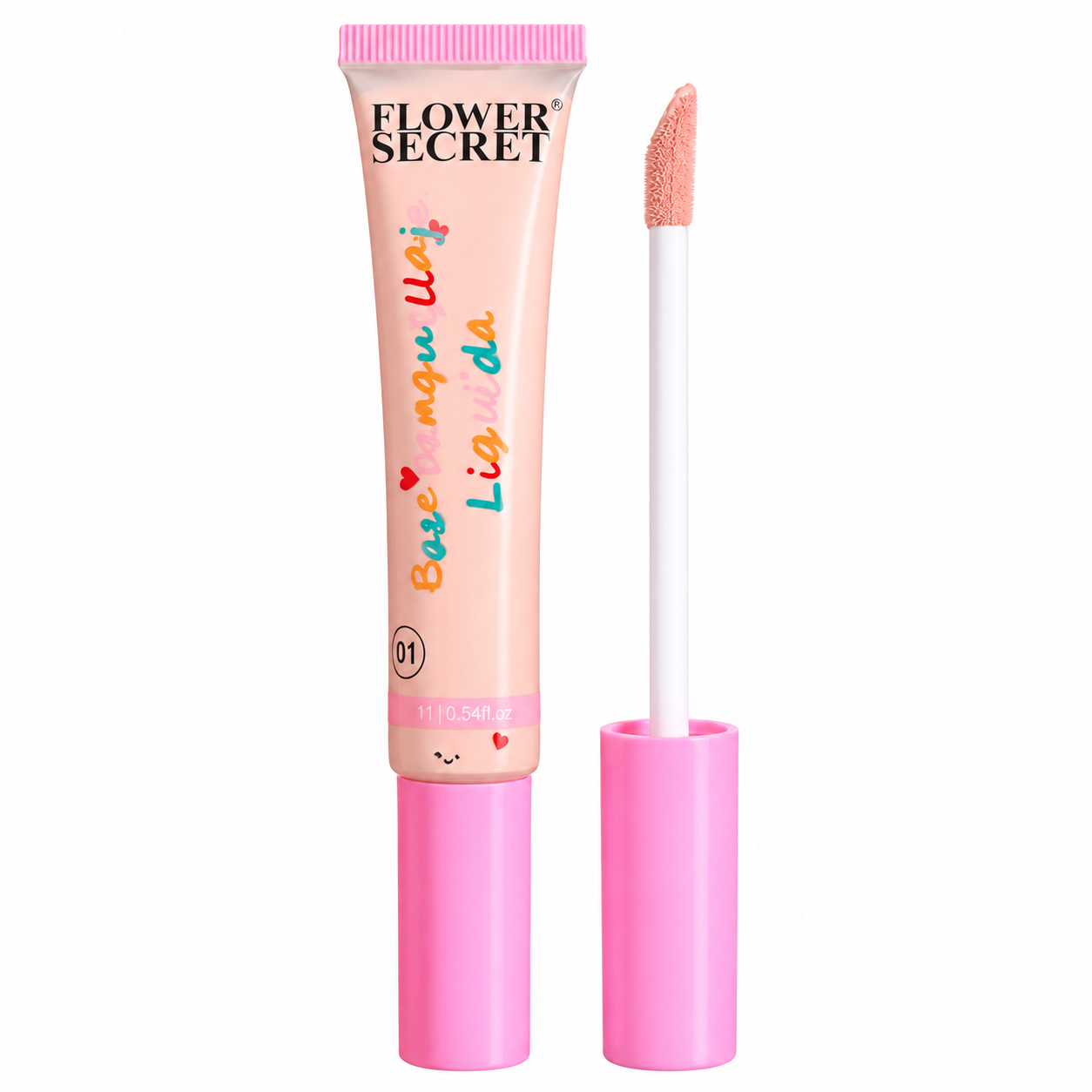 Base Liquida Natural y Luminosa Momo Blush Flower Secret