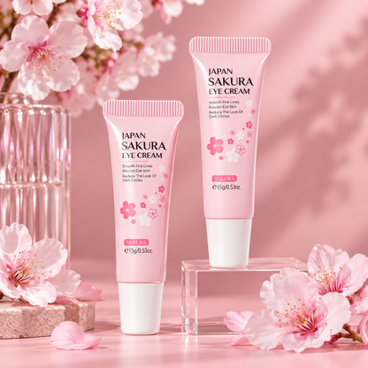 Crema Contorno de Ojos Reafirmante Sakura Antiojeras y Antiedad LAIKOU