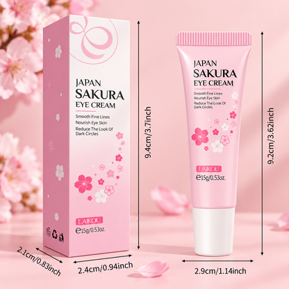 Crema Contorno de Ojos Reafirmante Sakura Antiojeras y Antiedad LAIKOU