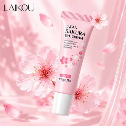 Crema Contorno de Ojos Reafirmante Sakura Antiojeras y Antiedad LAIKOU