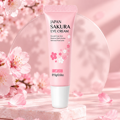 Crema Contorno de Ojos Reafirmante Sakura Antiojeras y Antiedad LAIKOU