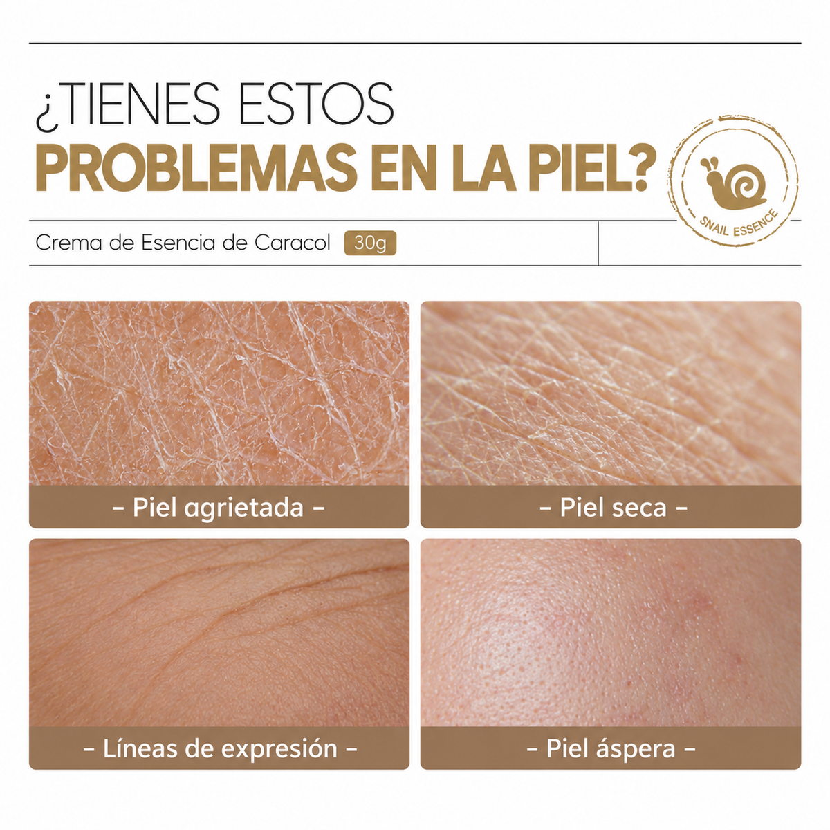 Crema Facial Antiedad Oro 24K y Baba de Caracol LAIKOU