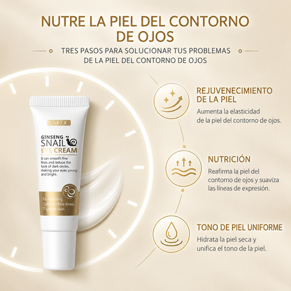 Crema Contorno de Ojos Ginseng y Baba de Caracol Hidratante - LAIKOU