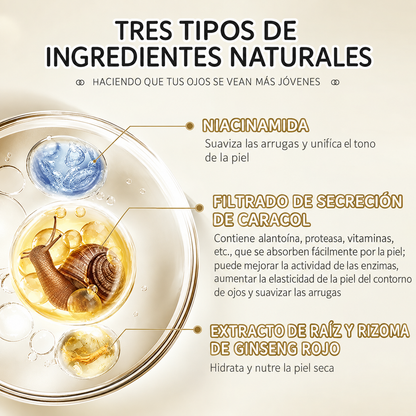 Crema Contorno de Ojos Ginseng y Baba de Caracol Hidratante - LAIKOU