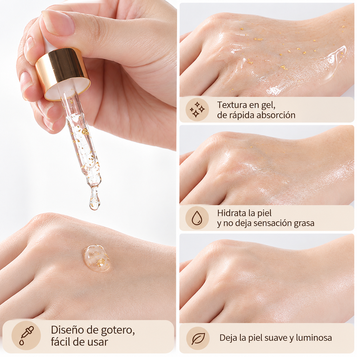 Serum Facial Antiedad Oro 24K y Baba de Caracol LAIKOU