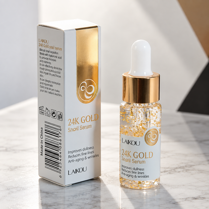 Serum Facial Antiedad Oro 24K y Baba de Caracol LAIKOU