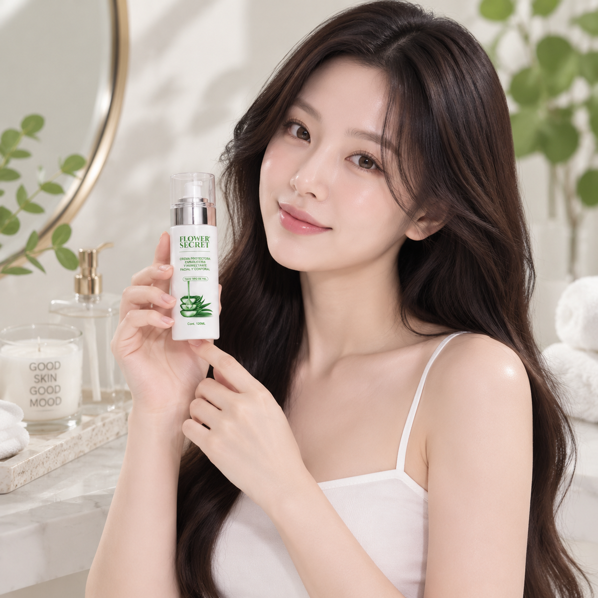 Crema Protectora Humectante Flower Secret Rostro y Cuerpo