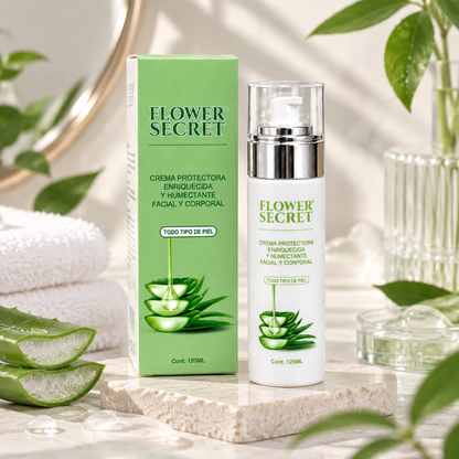 Crema Protectora Humectante Flower Secret Rostro y Cuerpo