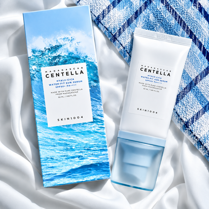 Bloqueador Centella Asiática Hialurónico SPF50+ PA++++ Water-Fit Sun Serum SKIN1004