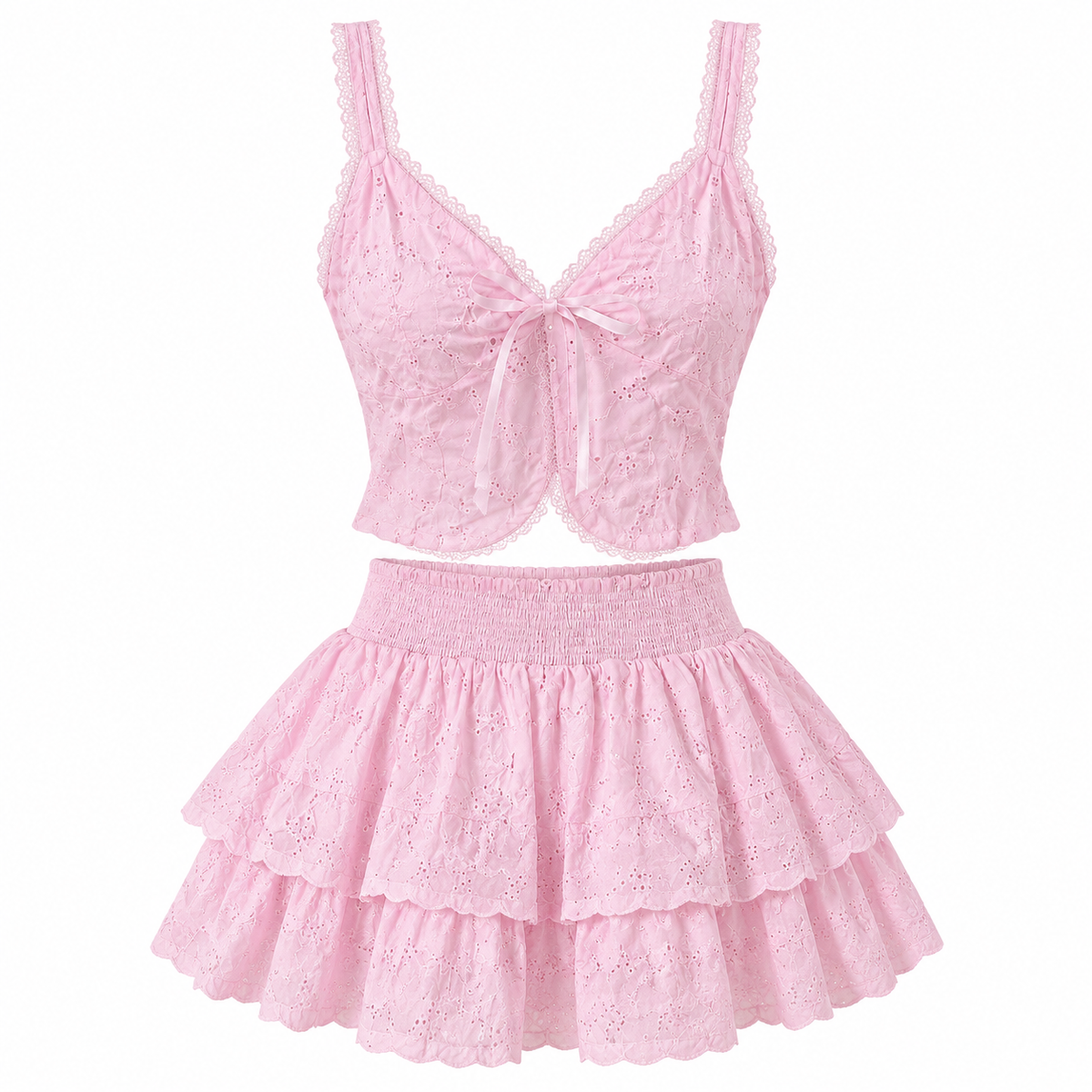 Set Coquette Coreano Top y Falda Yuna