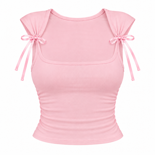 Top Coquette Rosa Minseo