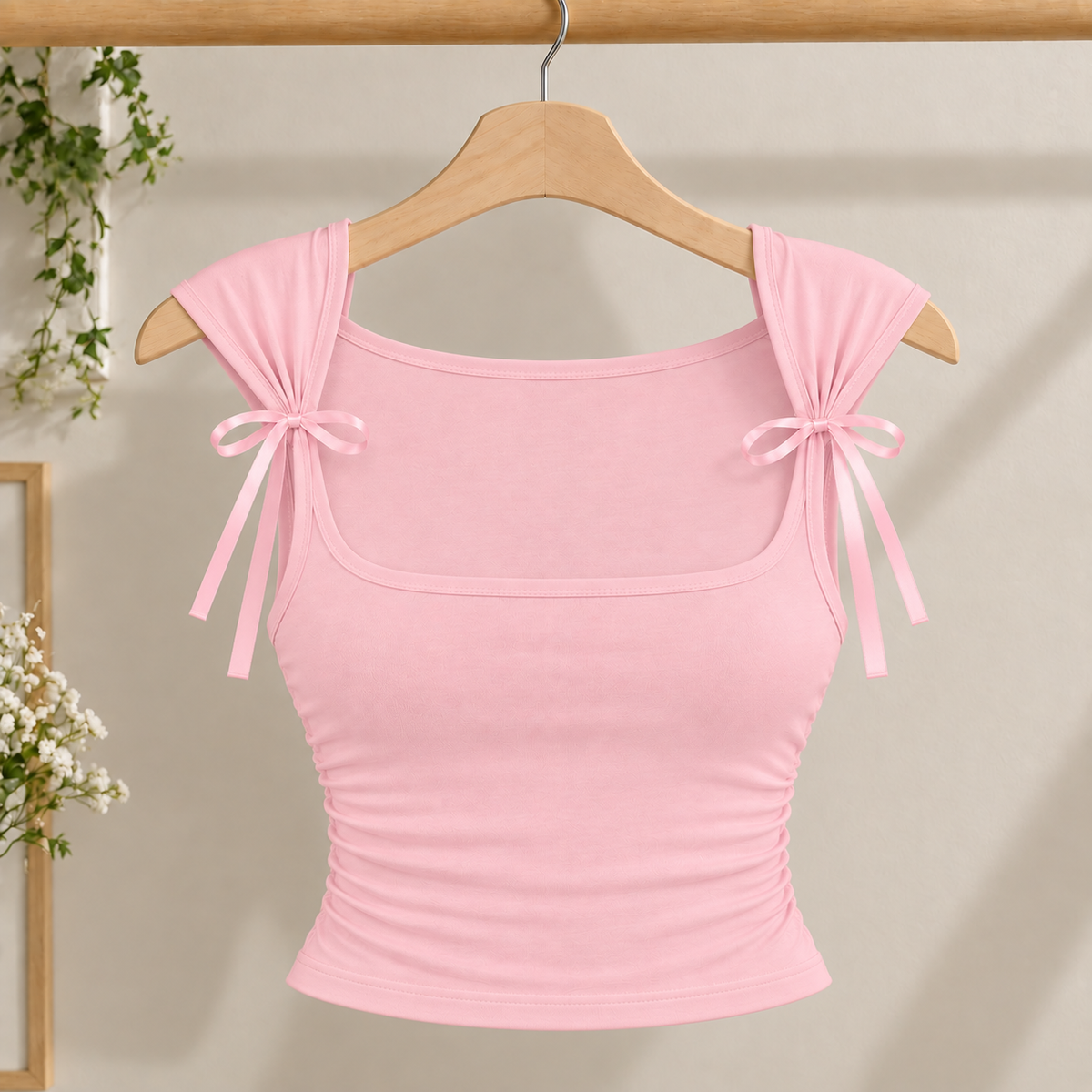 Top Coquette Rosa Minseo