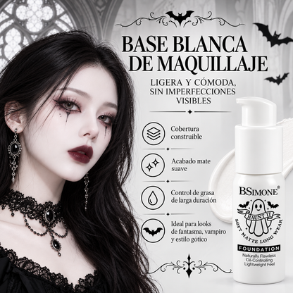 Base Líquida Blanca Soft Matte Haunt It para Halloween y Cosplay BSIMONE