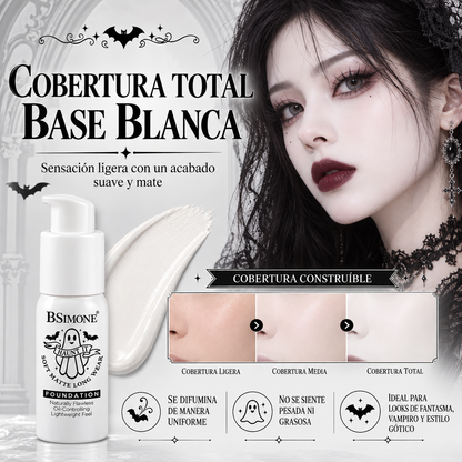 Base Líquida Blanca Soft Matte Haunt It para Halloween y Cosplay BSIMONE