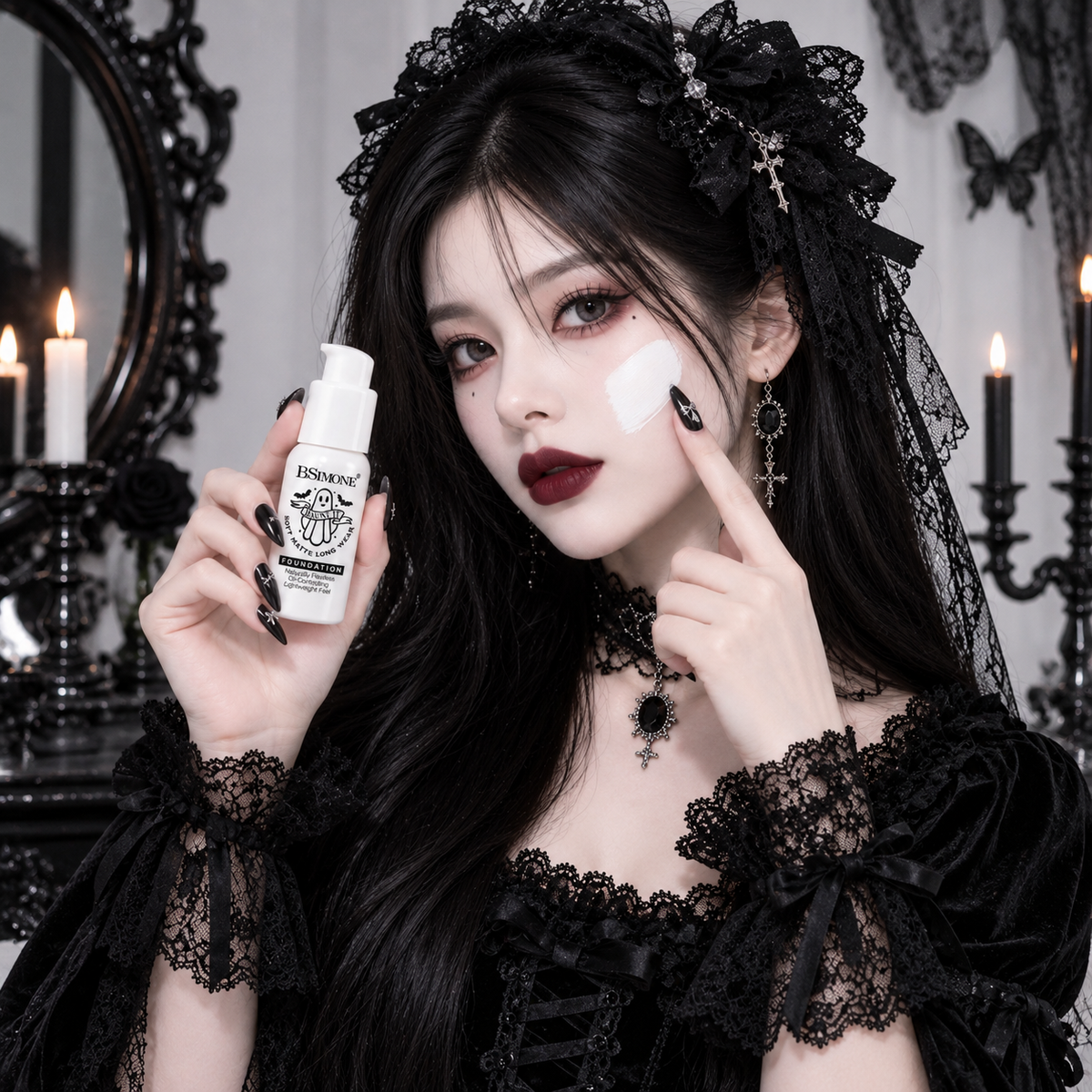 Base Líquida Blanca Soft Matte Haunt It para Halloween y Cosplay BSIMONE