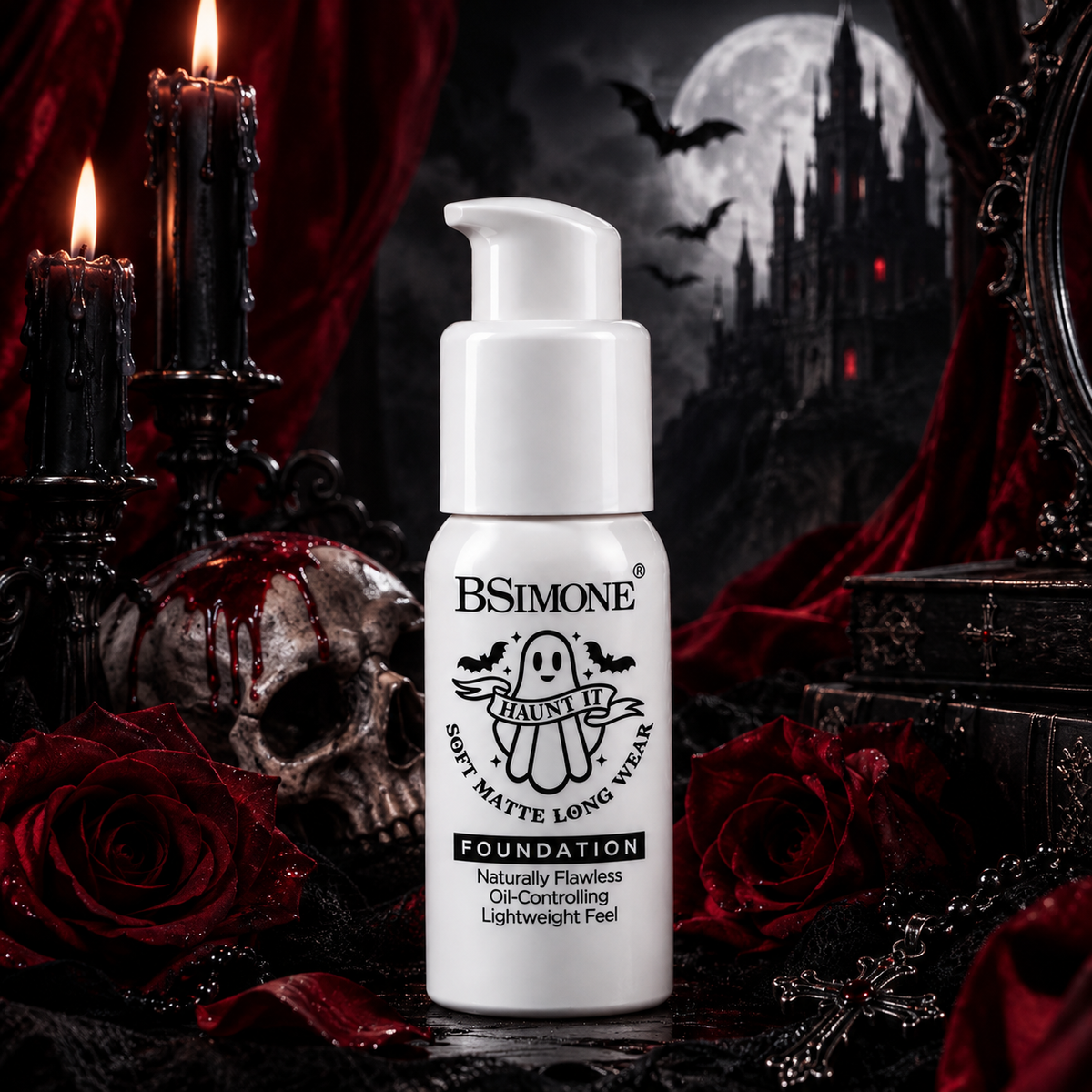 Base Líquida Blanca Soft Matte Haunt It para Halloween y Cosplay BSIMONE
