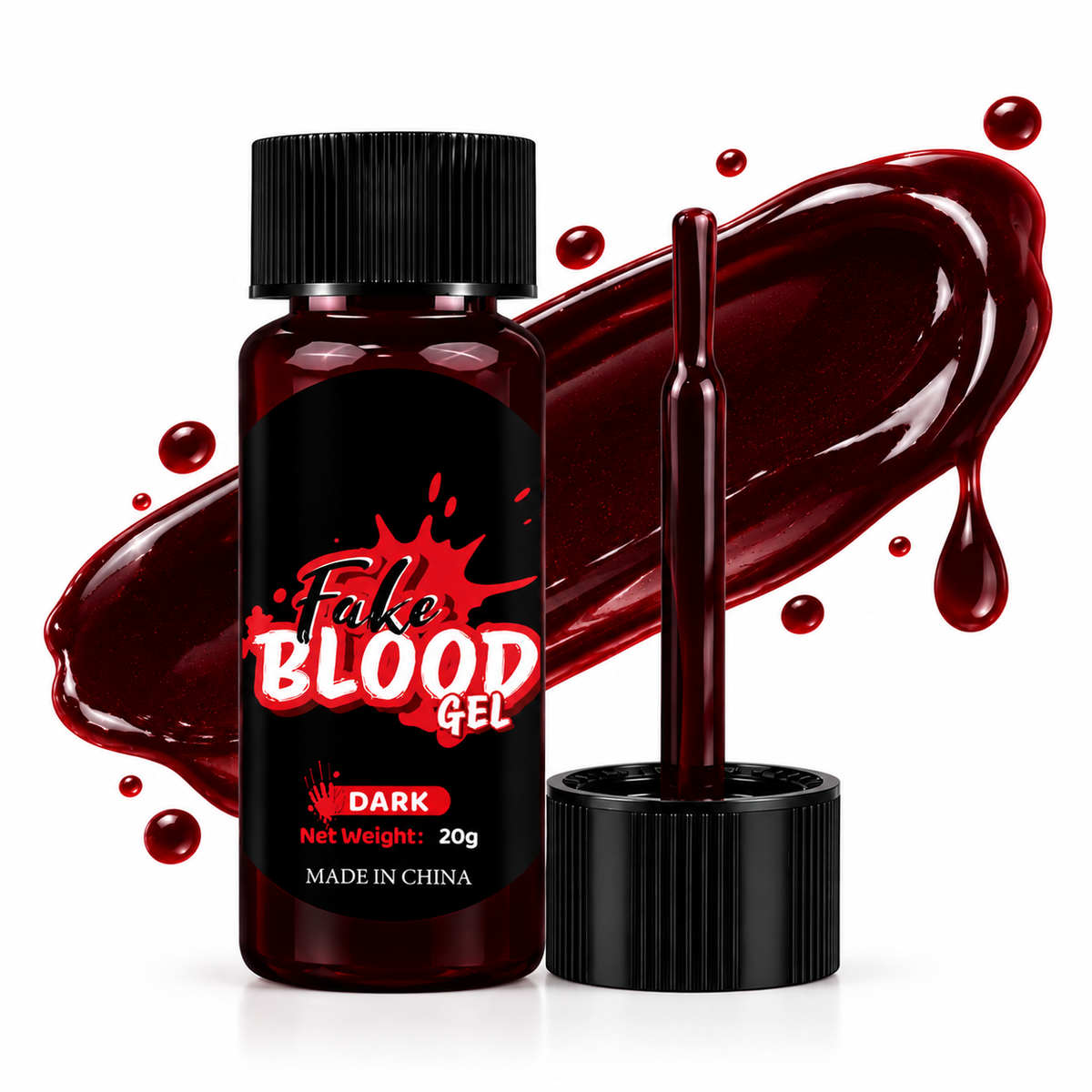 Sangre Falsa en Gel Rojo Oscuro para Halloween, Cosplay y Caracterización Fake Blood Dark