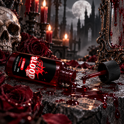Sangre Falsa en Gel Rojo Oscuro para Halloween, Cosplay y Caracterización Fake Blood Dark