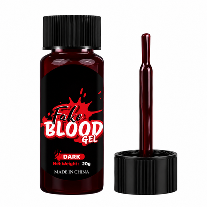 Sangre Falsa en Gel Rojo Oscuro para Halloween, Cosplay y Caracterización Fake Blood Dark