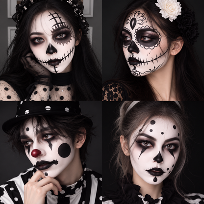 Maquillaje en Barra Facial y Corporal Halloween, Cosplay, Caracterización Pecolovers