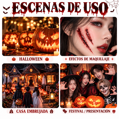Kit de Maquillaje para Heridas Falsas con Cera y Sangre Falsa SFX EELHOE