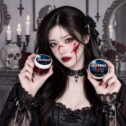 Kit de Maquillaje para Heridas Falsas con Cera y Sangre Falsa SFX EELHOE