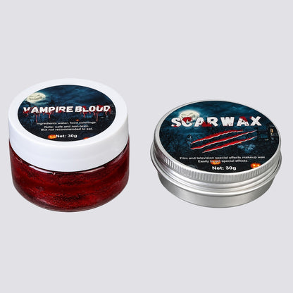 Kit de Maquillaje para Heridas Falsas con Cera y Sangre Falsa SFX EELHOE