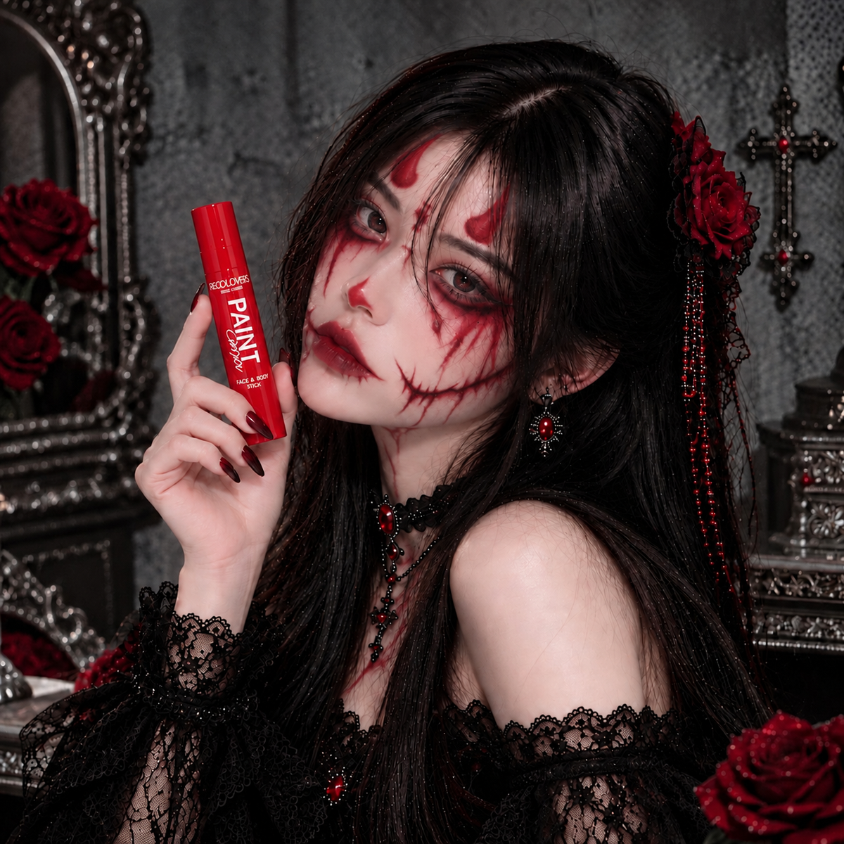 Maquillaje en Barra Facial y Corporal Halloween, Cosplay, Caracterización Pecolovers