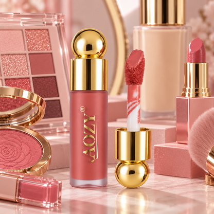 Rubor Líquido Glow Waterproof AOZY Rose Crush