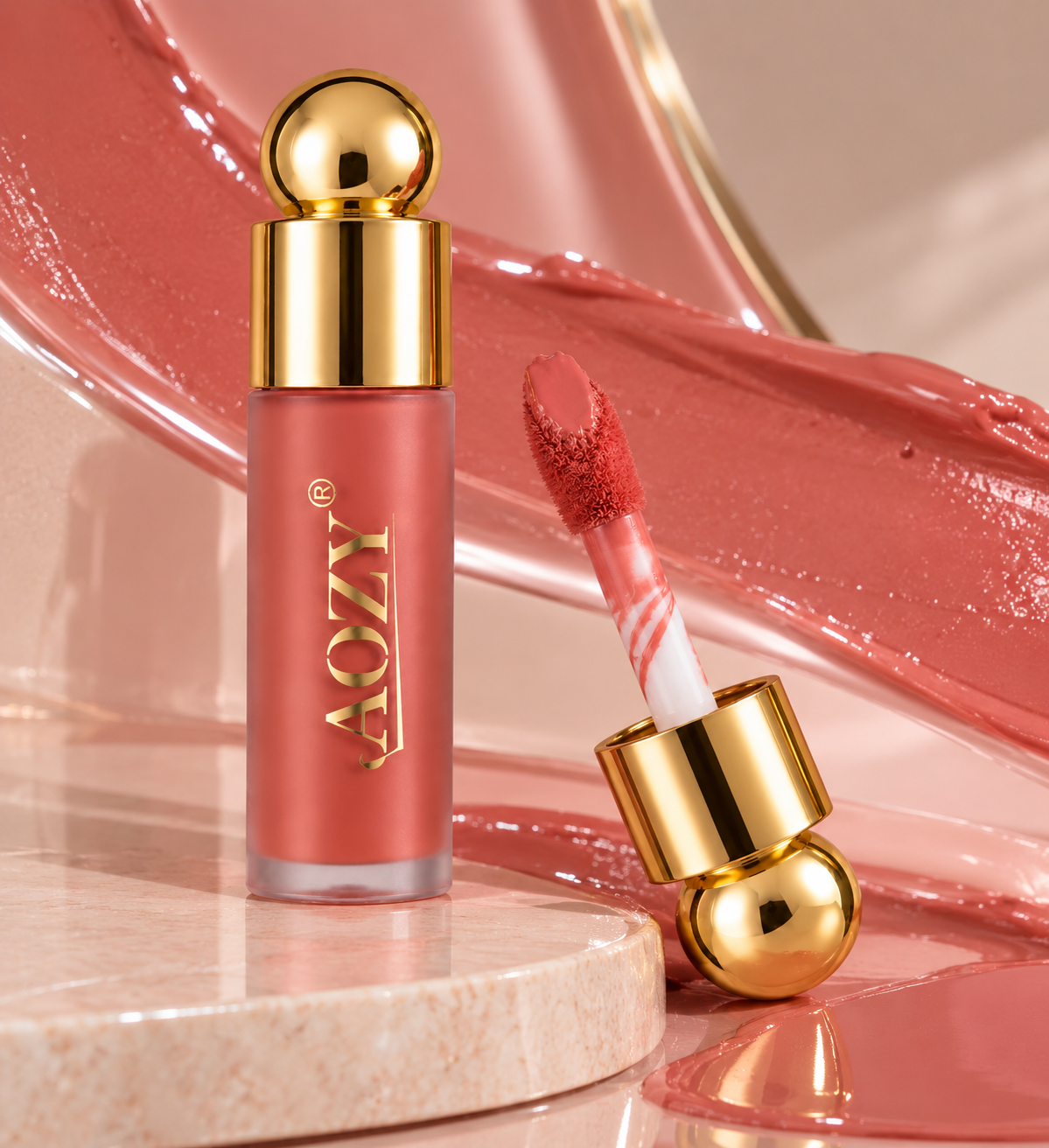 Rubor Líquido Glow Waterproof AOZY Rose Crush