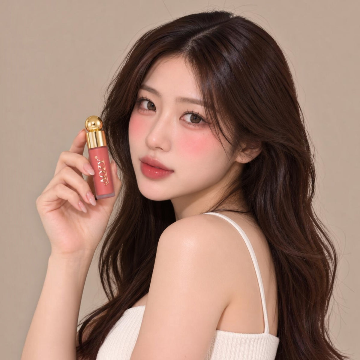 Rubor Líquido Glow Waterproof AOZY Rose Crush