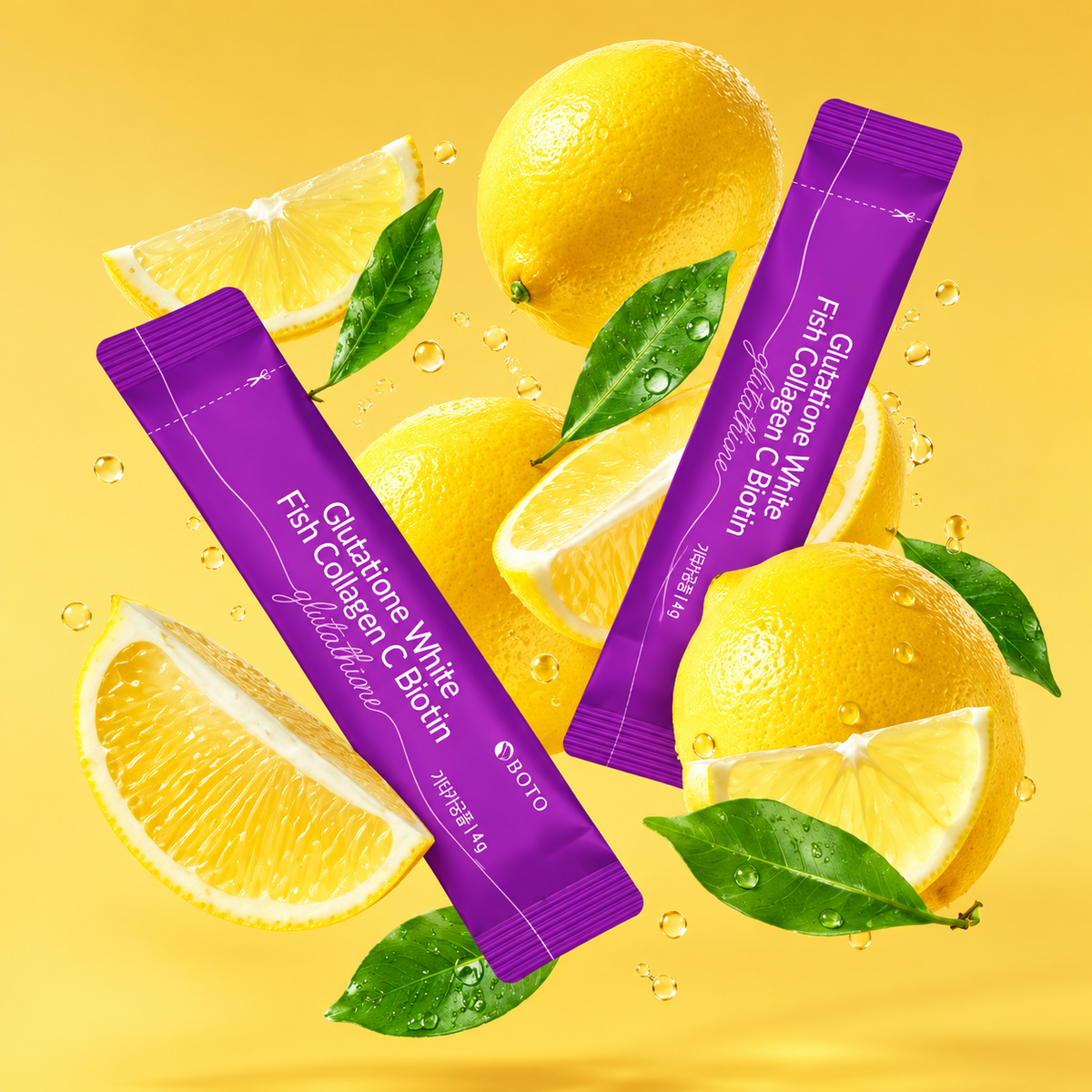 Suplemento Glutatión en Polvo Glutathione White con Colágeno 30 Sobres BOTO