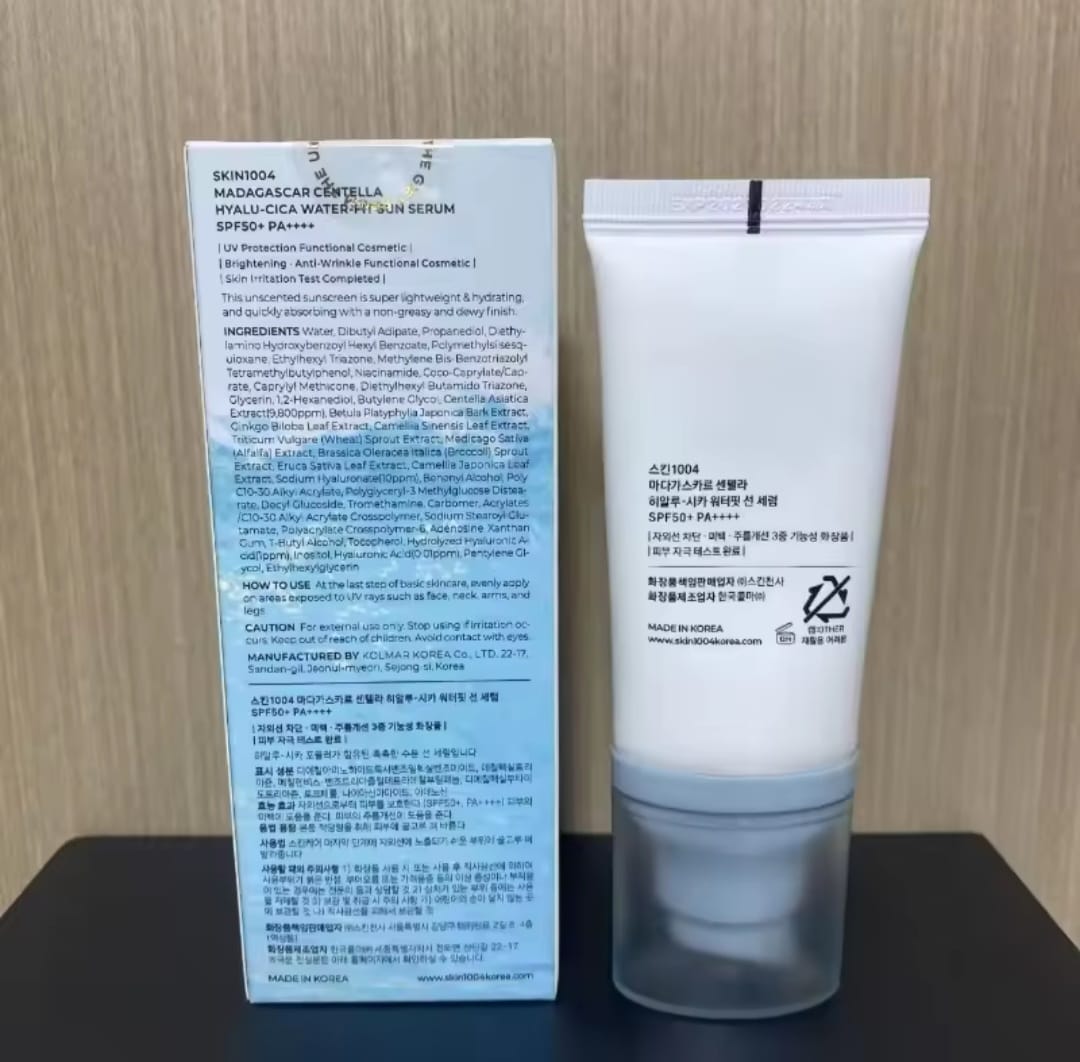 Bloqueador Centella Madagascar Hyalu-Cica Water-Fit Sun Skin 1004