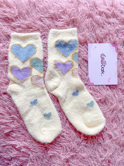 Medias Afelpadas Kawaii de Invierno — Diseños Tiernos y Suaves