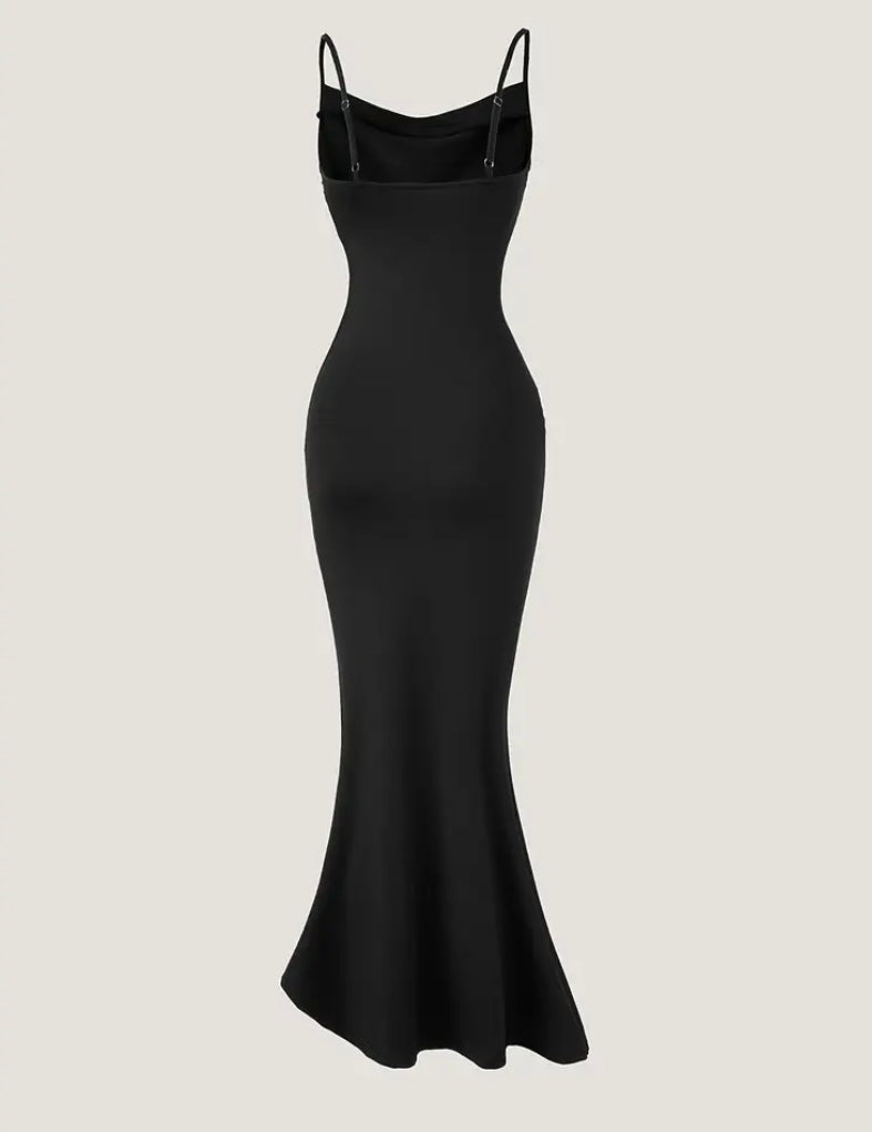Vestido Adela Negro Sirena