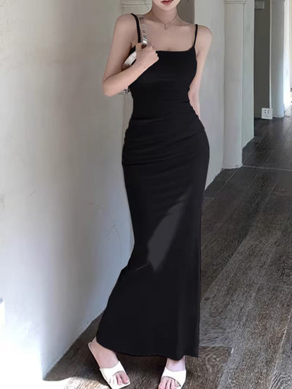 Vestido Adela Negro Sirena