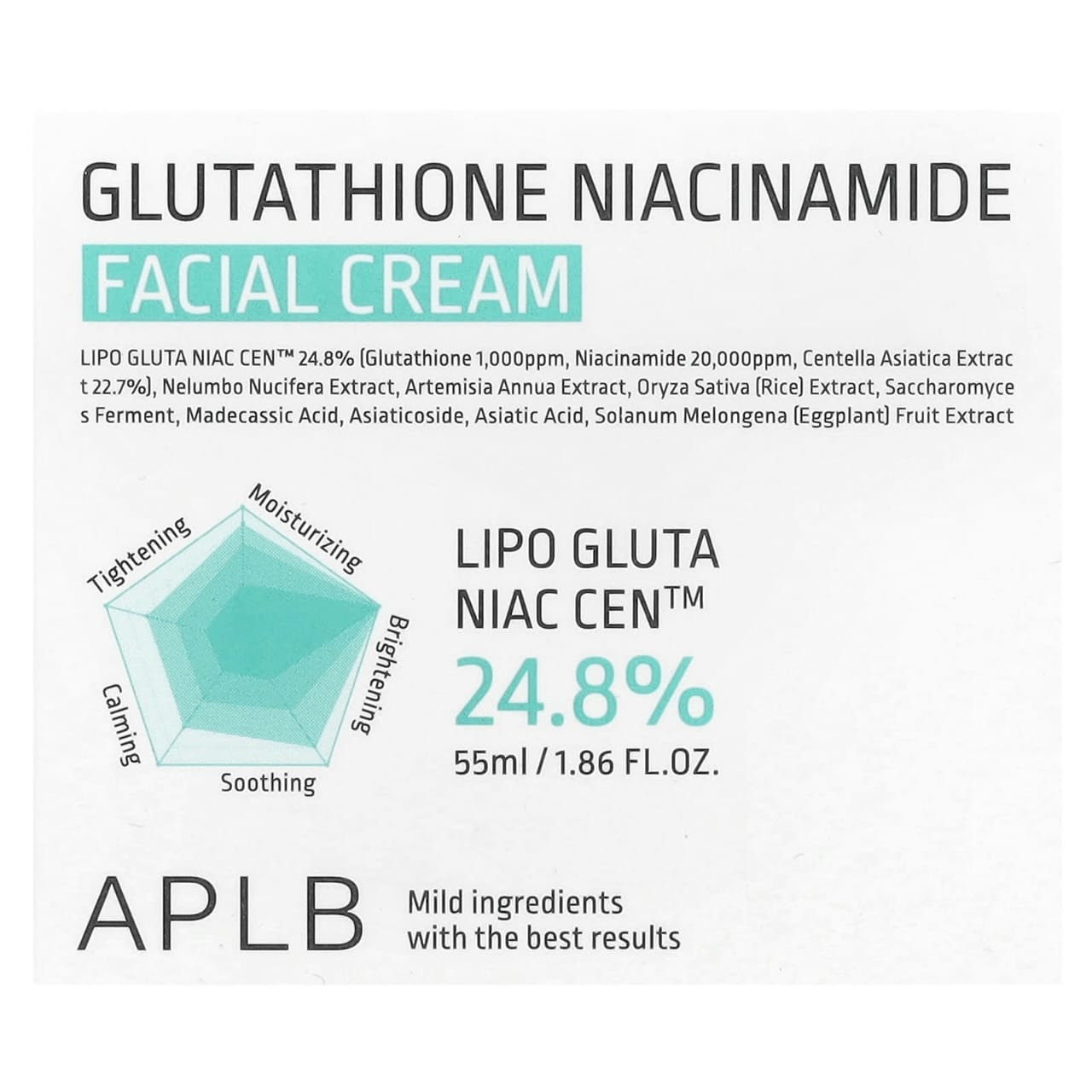 Crema Facial Glutathione & Niacinamide APLB
