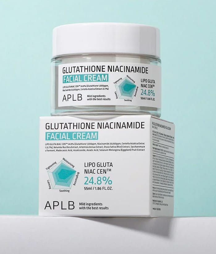 Set Iluminador Glutatión y Niacinamida Crema Facial Locion Corporal y Tabletas APLB
