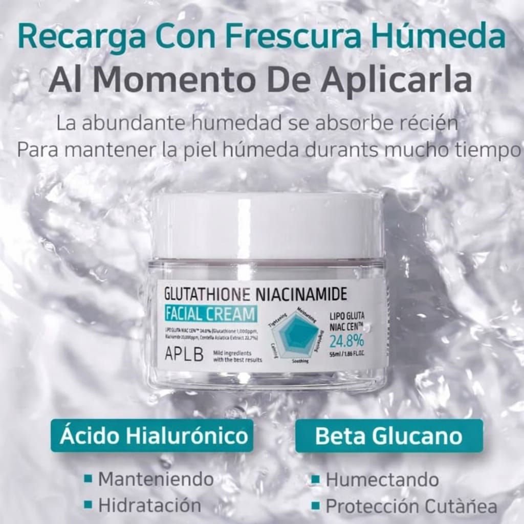 Crema Facial Glutathione & Niacinamide APLB