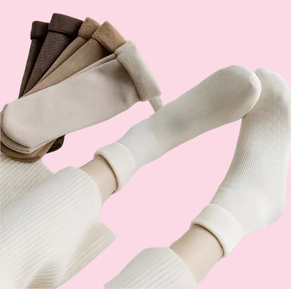 Medias Térmicas Afelpadas de Invierno — Interior Polar Suave