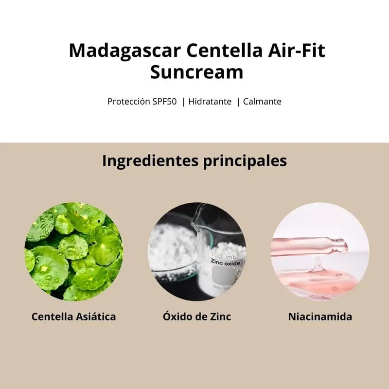 Bloqueador Madagascar Centella Air-Fit Suncream Plus