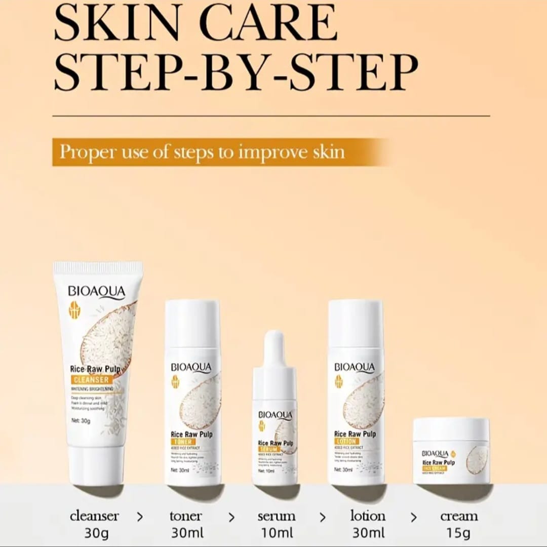Set Skincare Rice Raw Pulp BIOAQUA