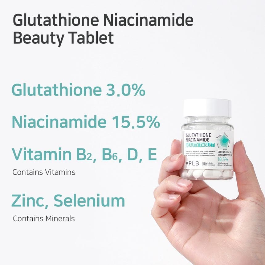Tabletas Glutathione + Niacinamide APLB