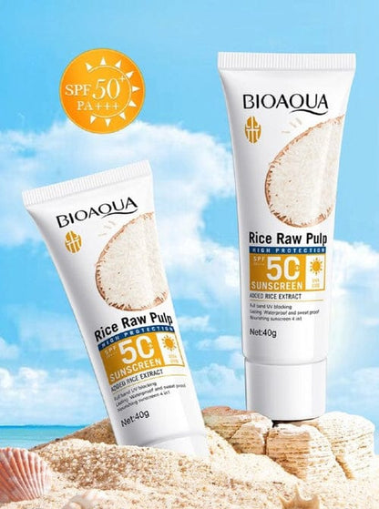 Bloqueador Rice Raw Pulp SPF 50+ BIOAQUA