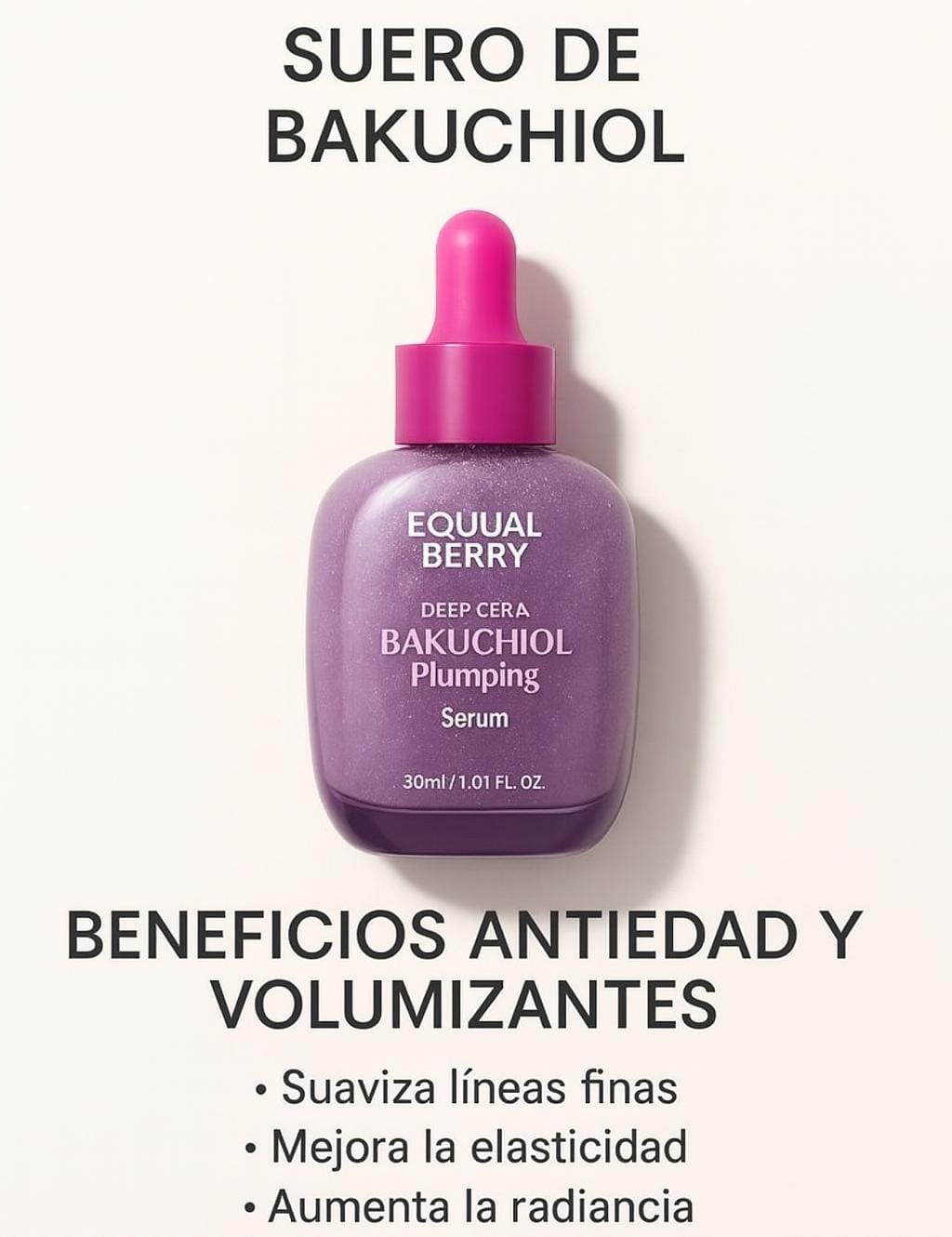 Serum Bakuchiol Plumping Glow EQQUAL BERRY