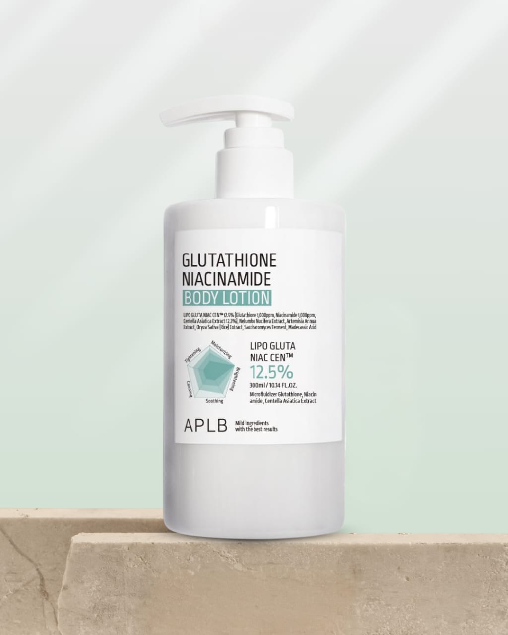 Crema corporal Glutathione & Niacinamide Glow APLB