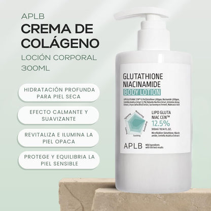 Crema corporal Glutathione & Niacinamide Glow APLB