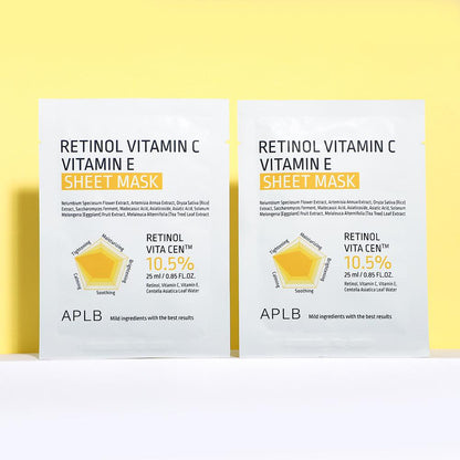 Mascarilla Retinol Vitamin C & E APLB