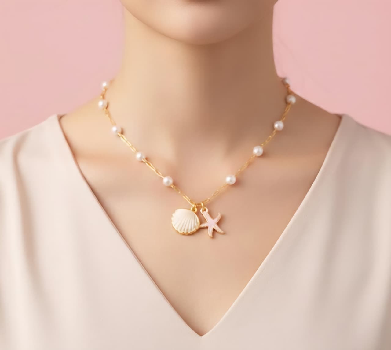 Collar Marina Pearl Charm